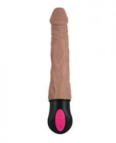 Natural Realskin Hot Cock #1 Brown Realistic Vibrator(D0102H52ZEG)