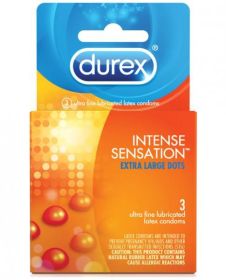 Durex Intense Sensation Extra Large Condoms Dots 3 Pack(D0102H5QPDA)