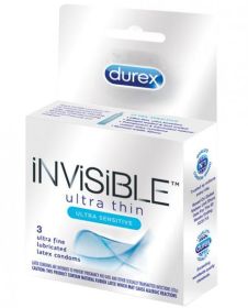 Durex Invisible Ulta Thin Condom 3 Box(D0102H5QPYG)