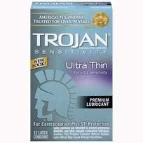 Trojan Sensitivity Ultra Thin Latex Condoms 12 Pack(D0102H7EPXG)