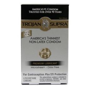 Trojan Condoms Supra Microsheer Lubricated 6 Pack(D0102H7HDRV)