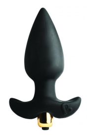Butt Throb Black Vibrating Plug(D0102H7HZSW)