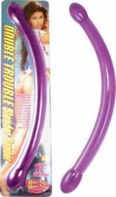 Double Trouble Slender Bender 17 inches Purple Dildo(D0102H7R89W)