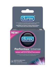 Durex Latex Condoms Performax Intense 3 pack(D0102H7RT4W)